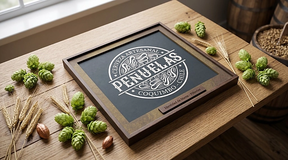 Mockup de Cerveza Artesanal Peñuelas