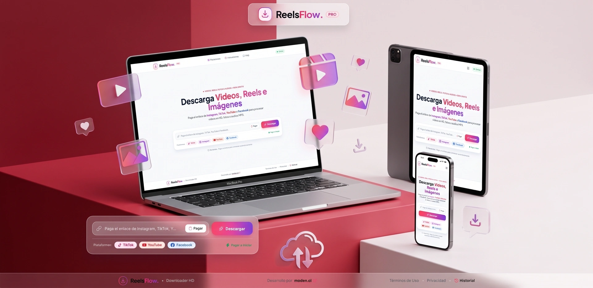 Mockup ReelsFlow HD