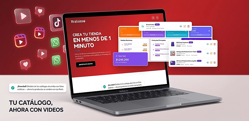 Mockup de Viralisimo.cl